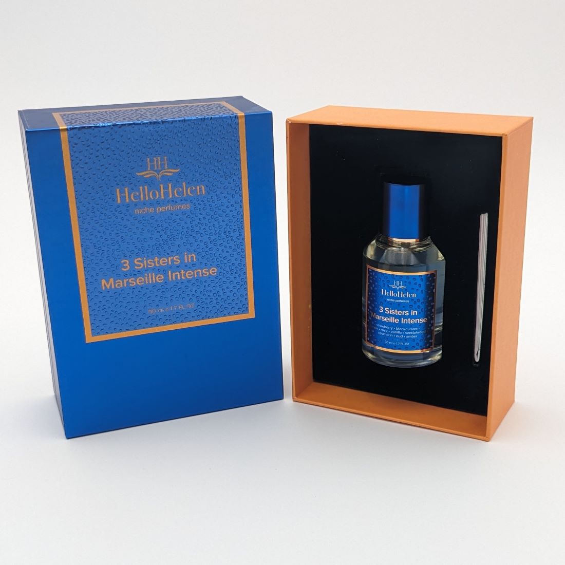 3 Sisters in Marseille : Intense - HelloHelen - Eau de parfum femme - 50ml - boite ouverte