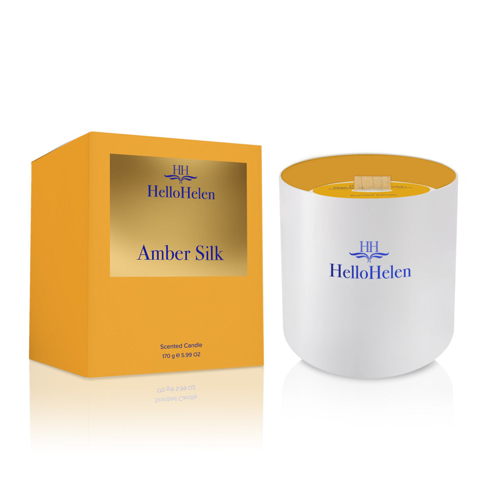 Bougie de massage "Amber Silk" HelloHelen