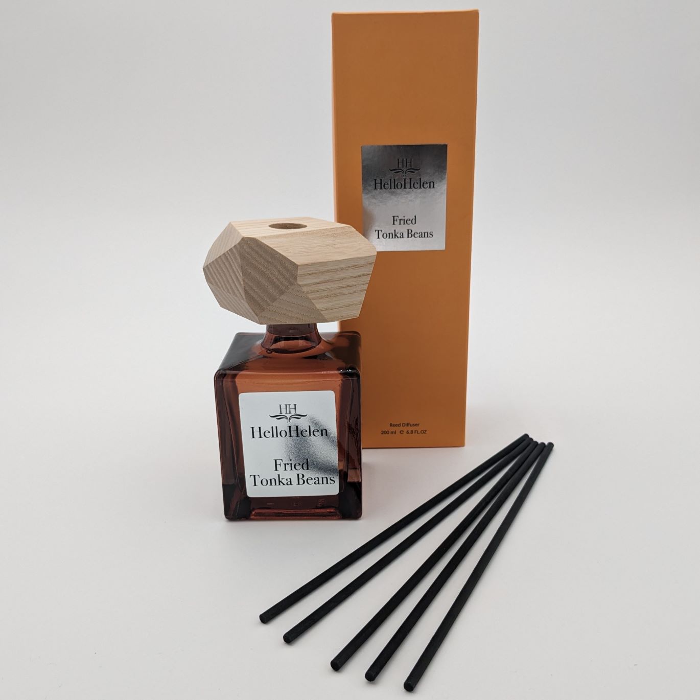 Fried Tonka Beans - HelloHelen - Diffuseur de parfum 200ml - diffuseur de parfum d'intérieur avec boite