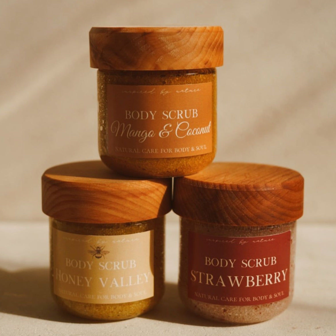 Gommage pour le corps naturel "Honey Valley" - body scrub - exfoliant pour le corps - exfoliant