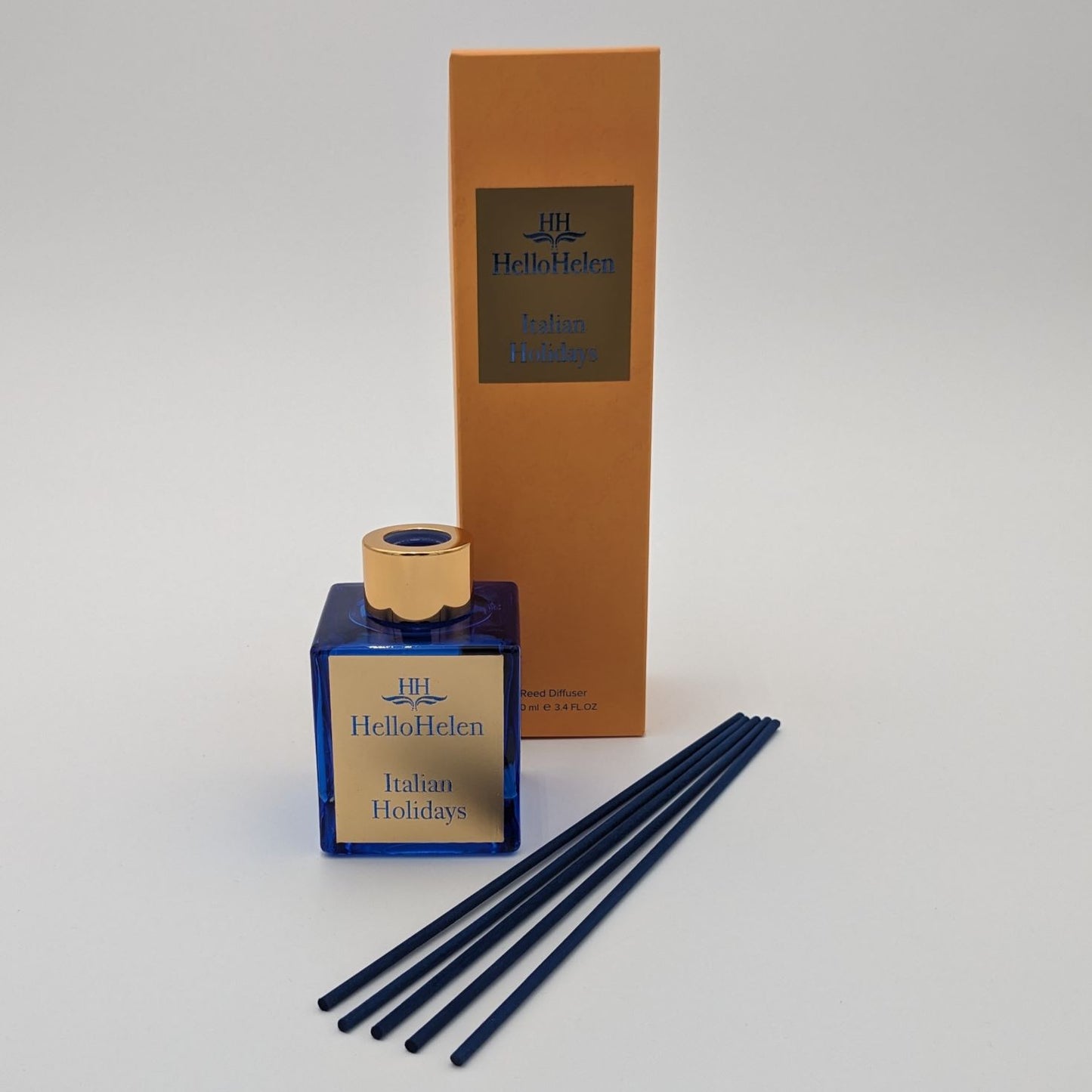 Italian Holidays - HelloHelen - Diffuseur de parfum 100ml - batonnets et boite