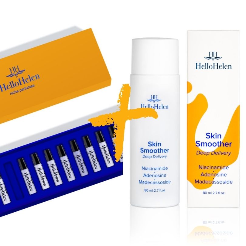 Lot Coffret "Bestsellers pour femme" : 12 parfums - HelloHelen + Tonique Skin Smoother - HelloHelen