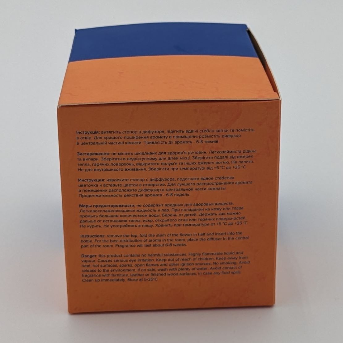 Peach Bellini - HelloHelen - Diffuseur de parfum 125ml - boite côté 1