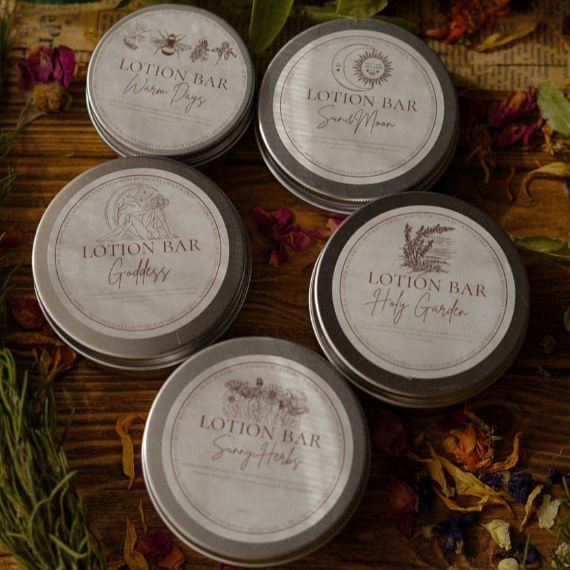 Lotion solide hydratante pour le corps à base de cire d'abeille - Holy Garden - 80 g