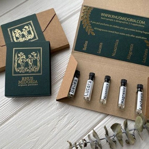 Ensemble d’échantillons de parfum pour femme - Rhus Midoria