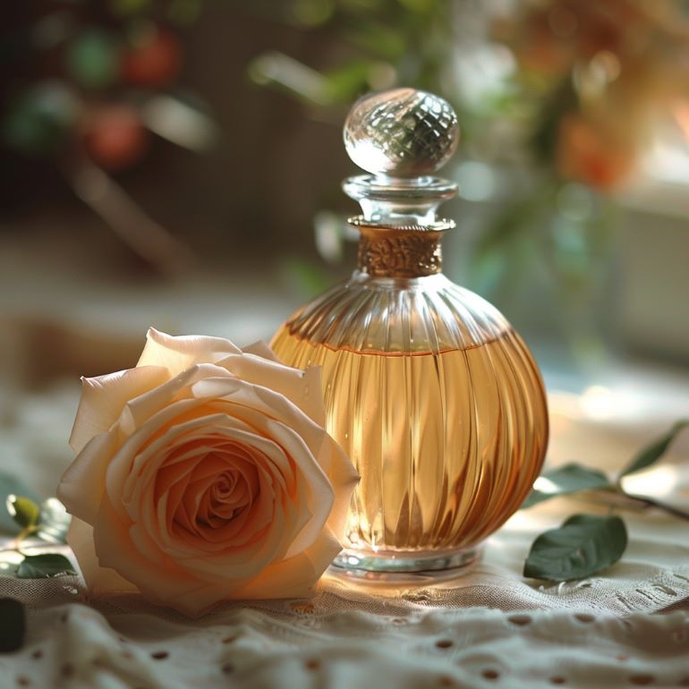 Quels sont les ingrédients les plus utilisés pour créer des notes florales et poudrées dans un parfum pour femmes ?