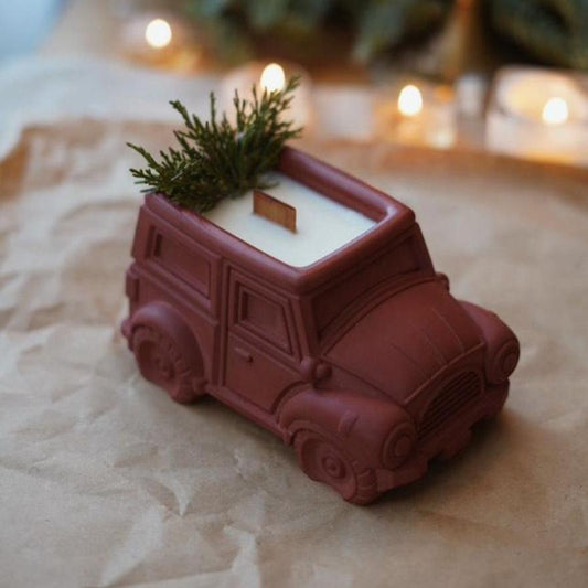 Vonná sviečka - The Little Retro Christmas Car - darček