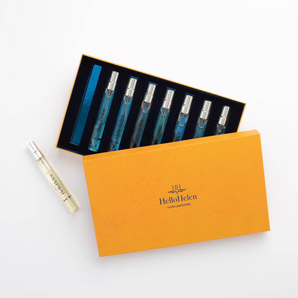 Coffret HelloHelen de 8 parfums XL - Live your best life - Pretty Woman - Falling in Love With You - Formula 02 - Formula 011 - Formula 014 - Formula 017 - You Belong to Me - 3 Sisters in Marseille : Relationship