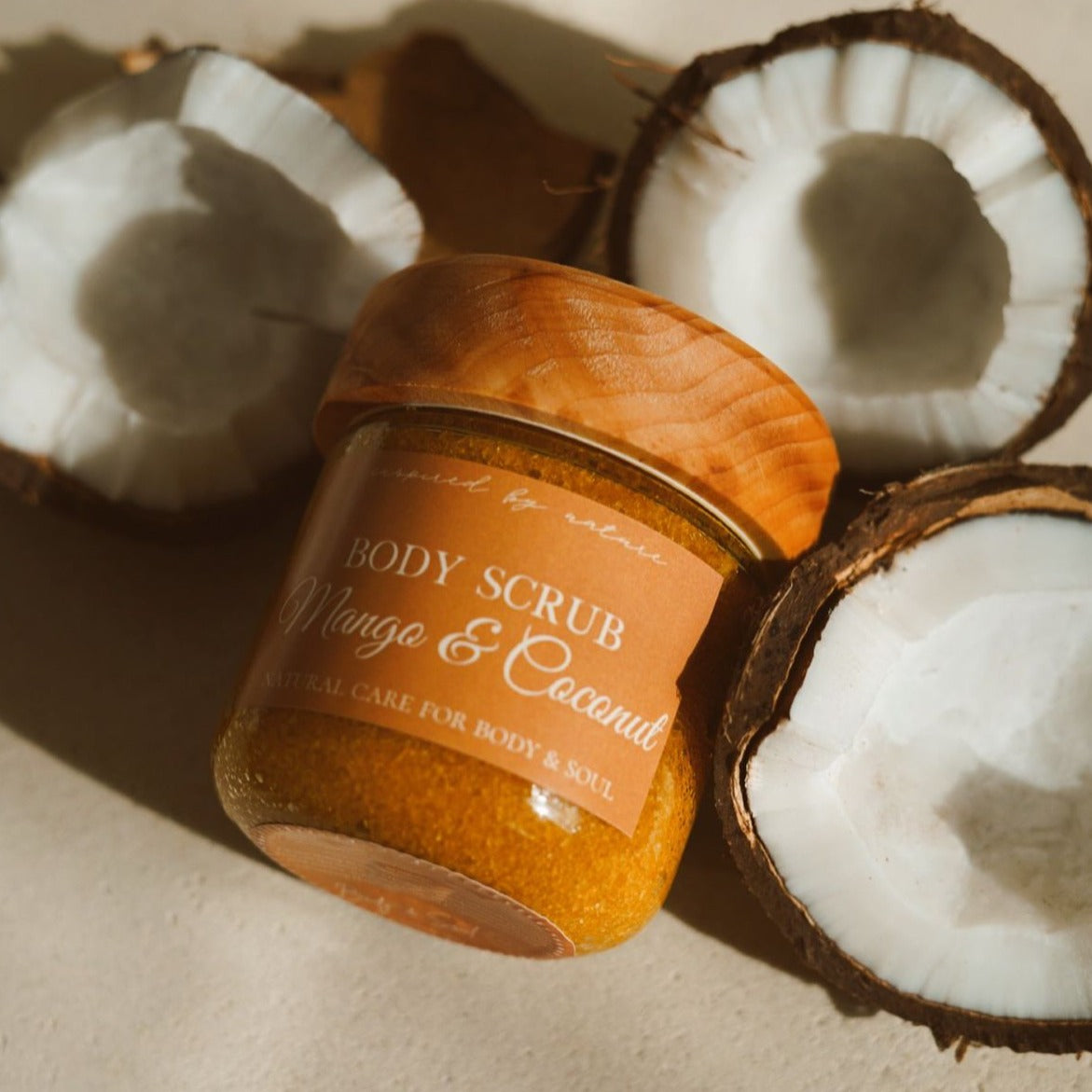 Gommage pour le corps naturel "Mango & Coconut" - body scrub - exfoliant pour le corps - exfoliant