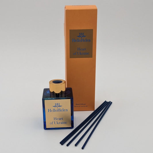Heart of Ukraine - HelloHelen - Diffuseur de parfum 100ml - batonnets