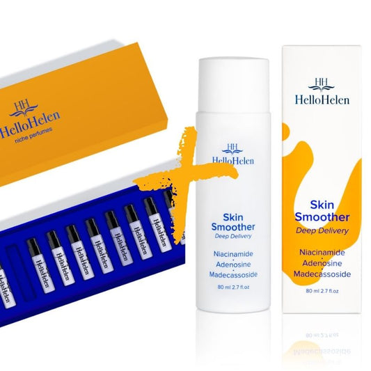 Lot Coffret "Bestsellers pour femme" : 12 parfums - HelloHelen + Tonique Skin Smoother - HelloHelen