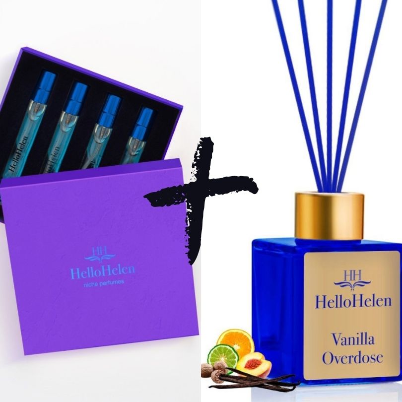 Lot Coffret HelloHelen de 4 parfums - Éclat d'émotions d'été + Vanilla Overdose - HelloHelen - 100ml