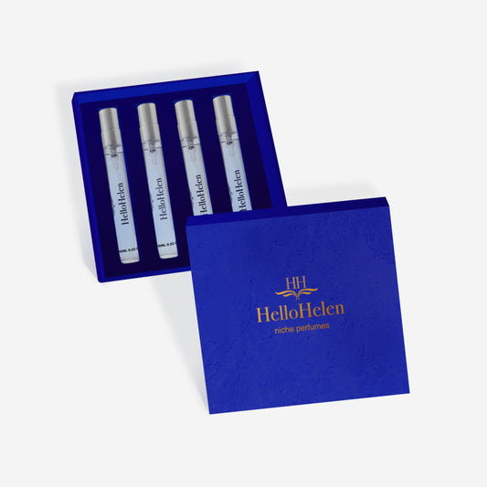 Coffret 4 parfums HelloHelen bleu